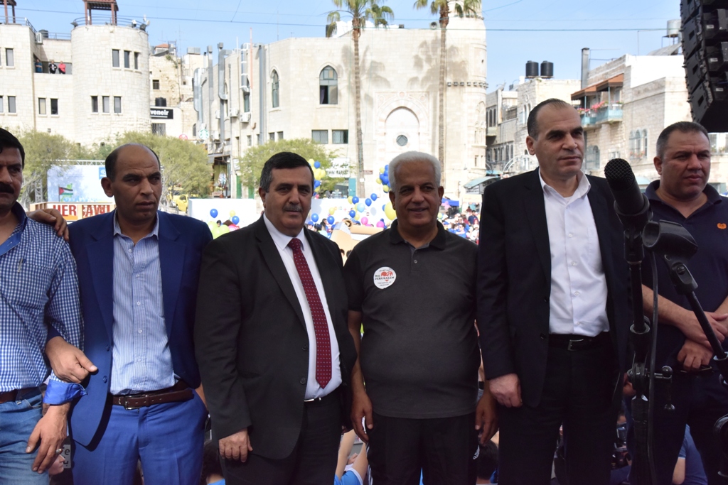 انطلاق ماراثون فلسطين الدولي السادس من ساحة المهد في  بيت لحم