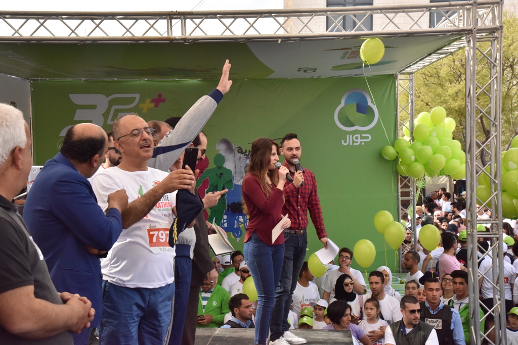 انطلاق ماراثون فلسطين الدولي السادس من ساحة المهد في  بيت لحم