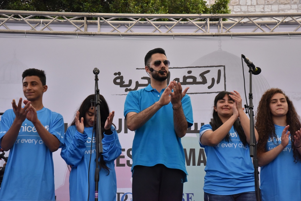 انطلاق ماراثون فلسطين الدولي السادس من ساحة المهد في  بيت لحم