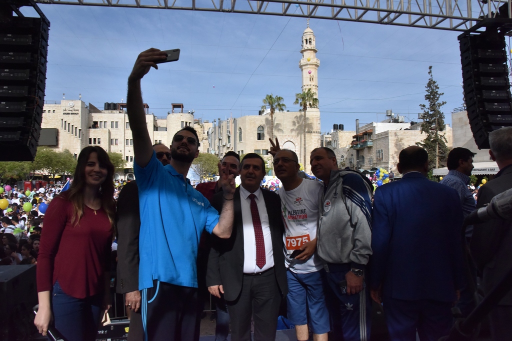 انطلاق ماراثون فلسطين الدولي السادس من ساحة المهد في  بيت لحم