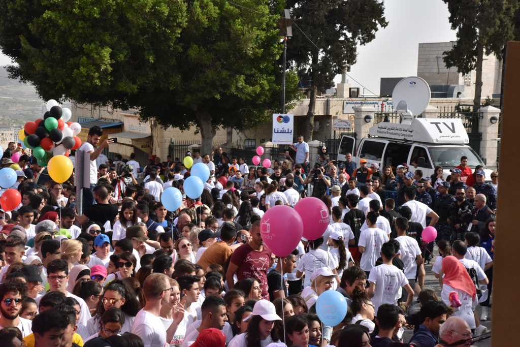 انطلاق ماراثون فلسطين الدولي السادس من ساحة المهد في  بيت لحم