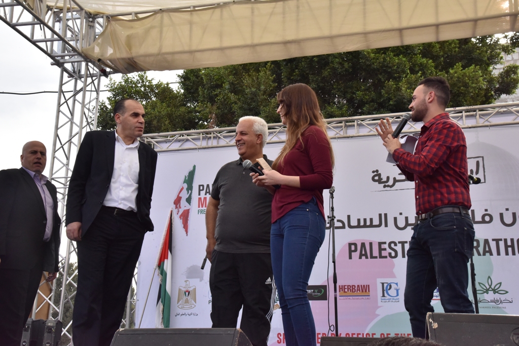 انطلاق ماراثون فلسطين الدولي السادس من ساحة المهد في  بيت لحم