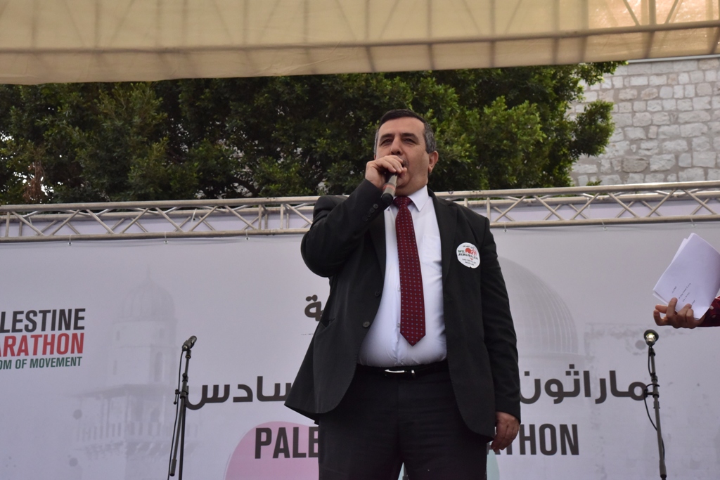 انطلاق ماراثون فلسطين الدولي السادس من ساحة المهد في  بيت لحم