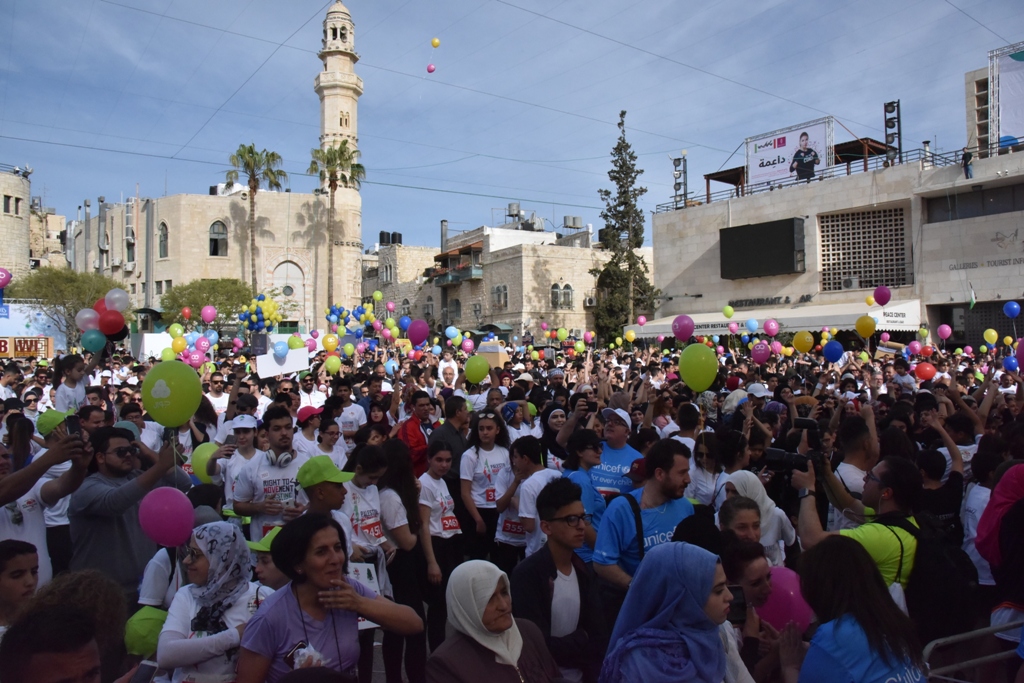 انطلاق ماراثون فلسطين الدولي السادس من ساحة المهد في  بيت لحم