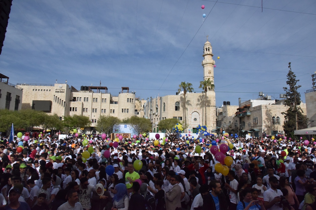 انطلاق ماراثون فلسطين الدولي السادس من ساحة المهد في  بيت لحم