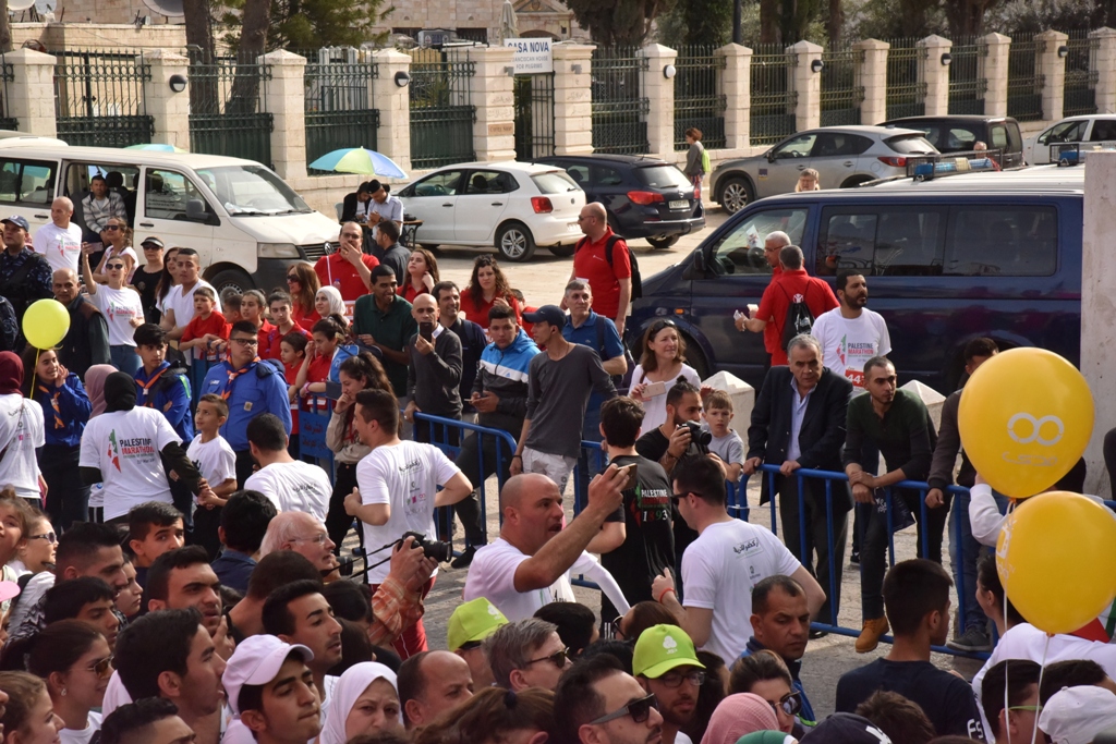 انطلاق ماراثون فلسطين الدولي السادس من ساحة المهد في  بيت لحم