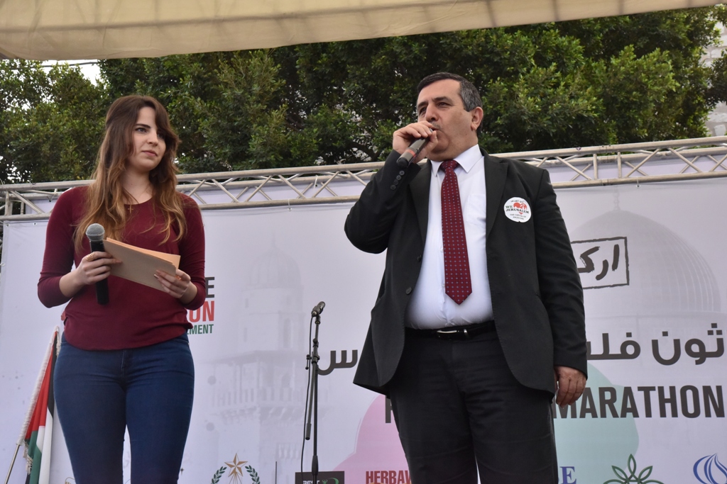 انطلاق ماراثون فلسطين الدولي السادس من ساحة المهد في  بيت لحم