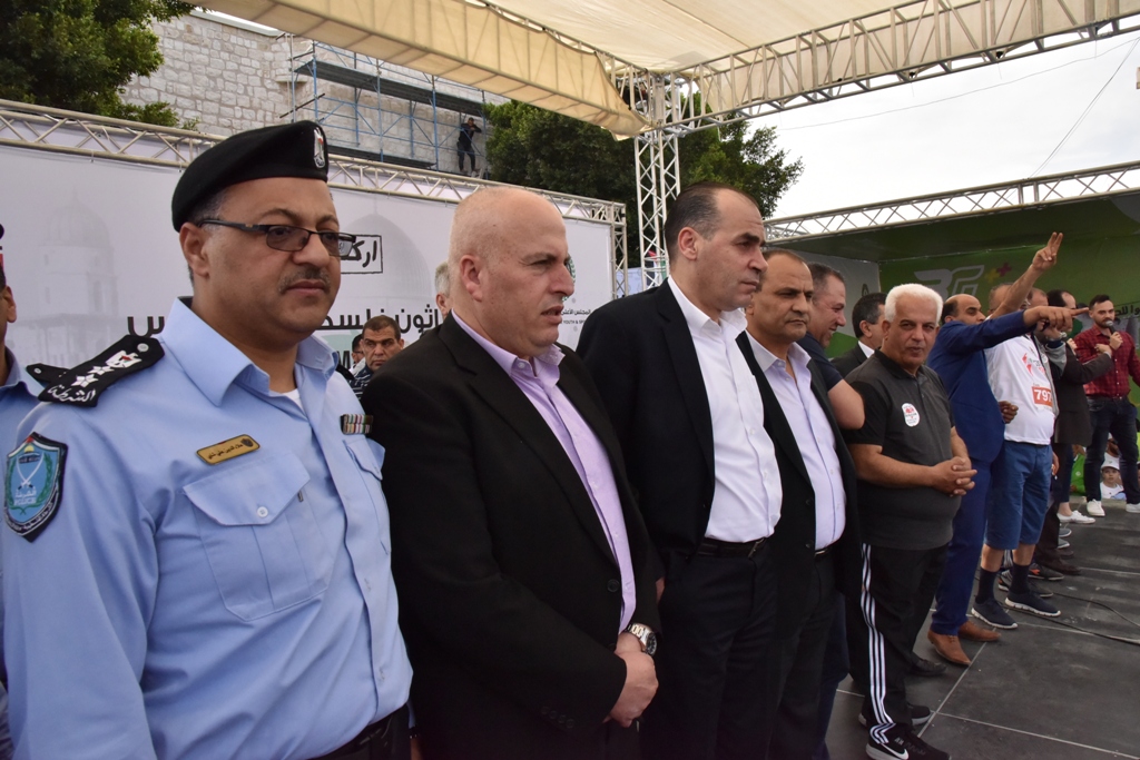انطلاق ماراثون فلسطين الدولي السادس من ساحة المهد في  بيت لحم
