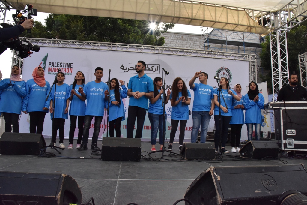 انطلاق ماراثون فلسطين الدولي السادس من ساحة المهد في  بيت لحم