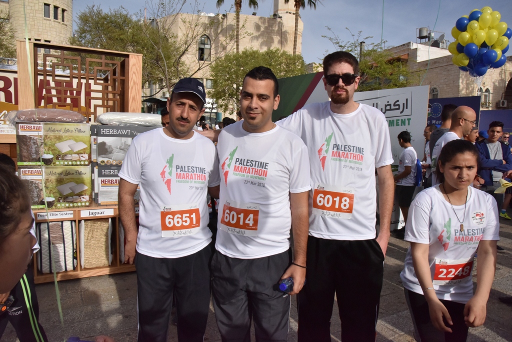 انطلاق ماراثون فلسطين الدولي السادس من ساحة المهد في  بيت لحم