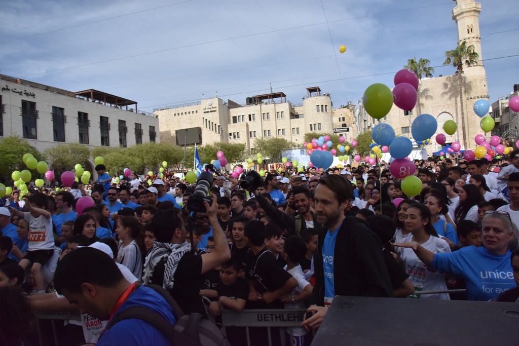 انطلاق ماراثون فلسطين الدولي السادس من ساحة المهد في  بيت لحم
