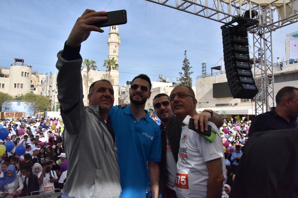 انطلاق ماراثون فلسطين الدولي السادس من ساحة المهد في  بيت لحم