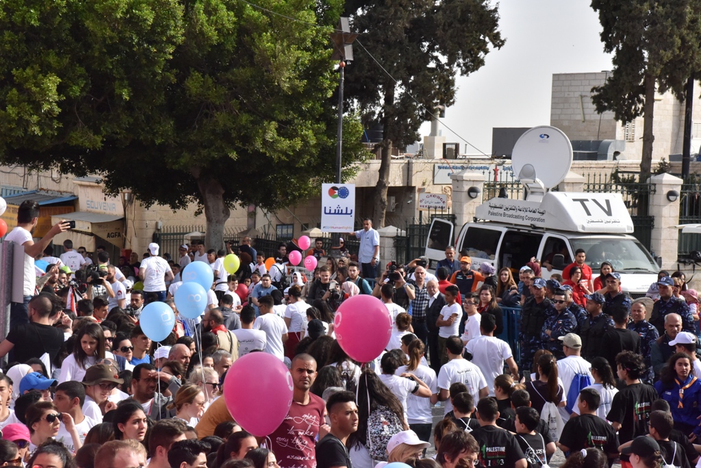 انطلاق ماراثون فلسطين الدولي السادس من ساحة المهد في  بيت لحم