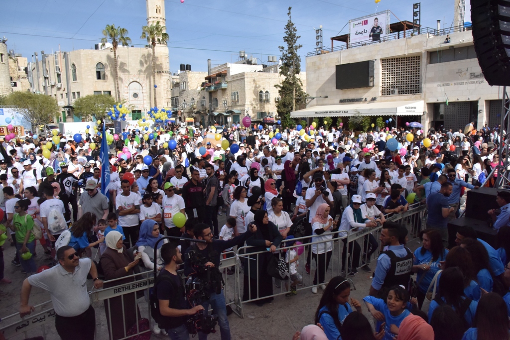 انطلاق ماراثون فلسطين الدولي السادس من ساحة المهد في  بيت لحم