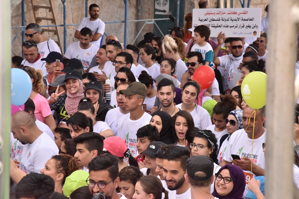 انطلاق ماراثون فلسطين الدولي السادس من ساحة المهد في  بيت لحم