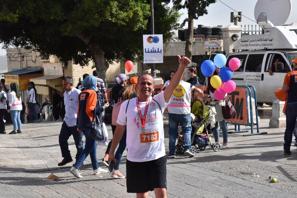 انطلاق ماراثون فلسطين الدولي السادس من ساحة المهد في  بيت لحم
