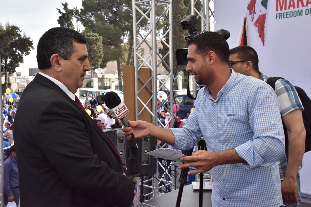 انطلاق ماراثون فلسطين الدولي السادس من ساحة المهد في  بيت لحم