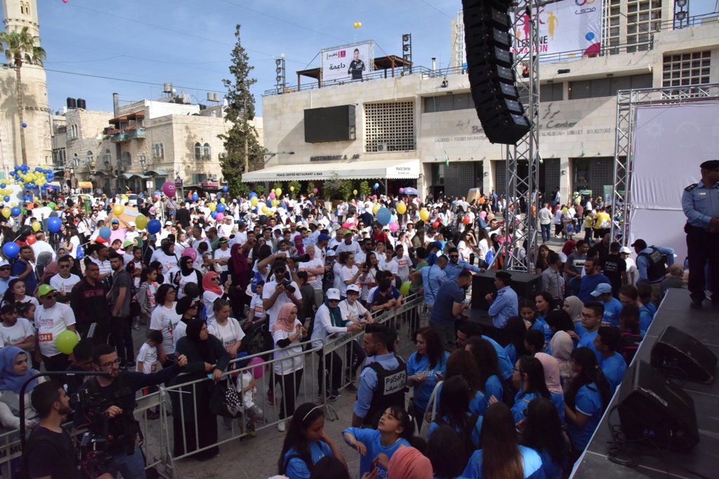 انطلاق ماراثون فلسطين الدولي السادس من ساحة المهد في  بيت لحم