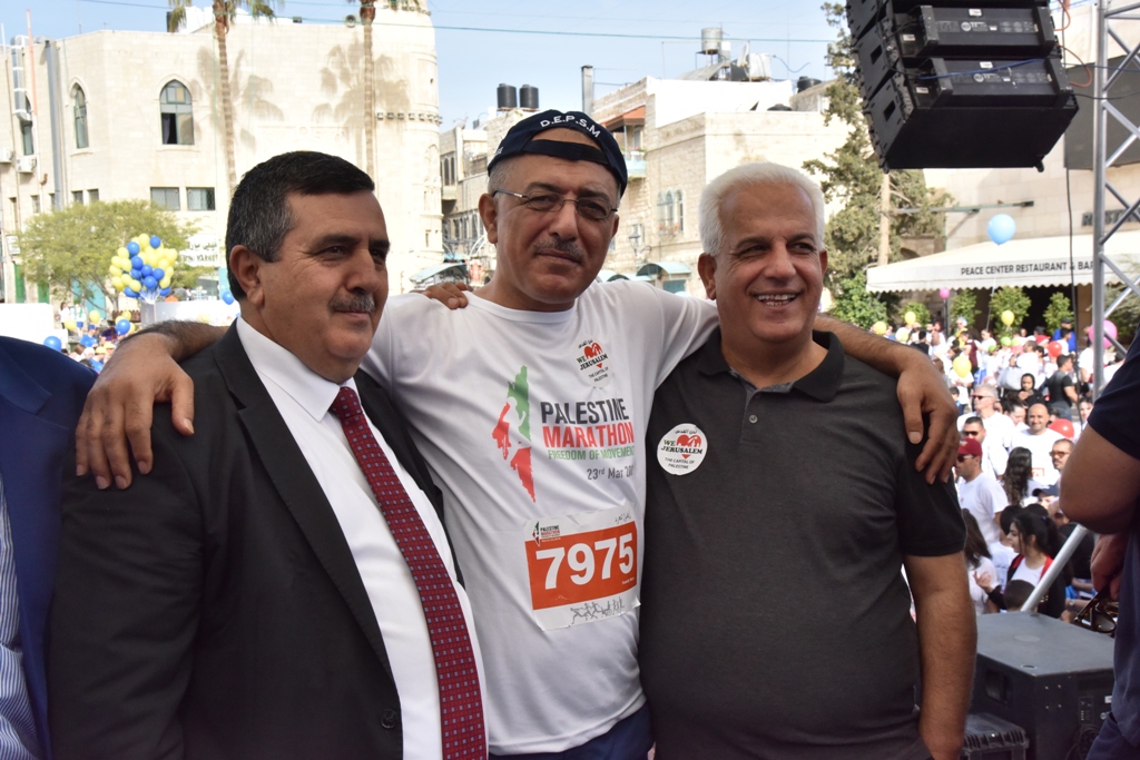 انطلاق ماراثون فلسطين الدولي السادس من ساحة المهد في  بيت لحم