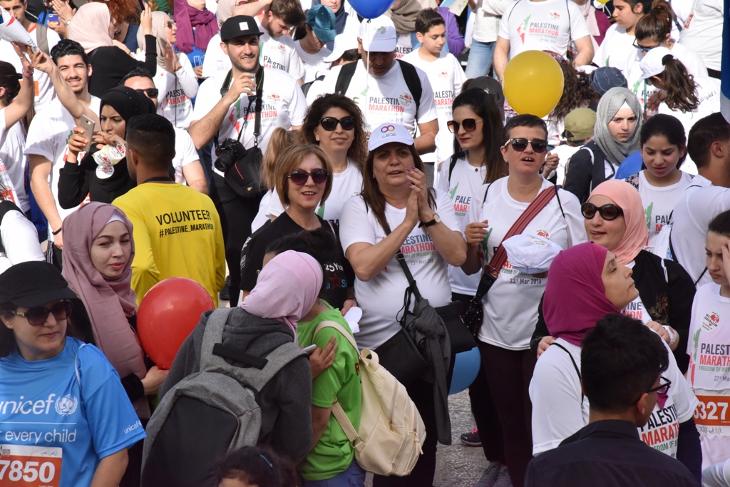 انطلاق ماراثون فلسطين الدولي السادس من ساحة المهد في  بيت لحم