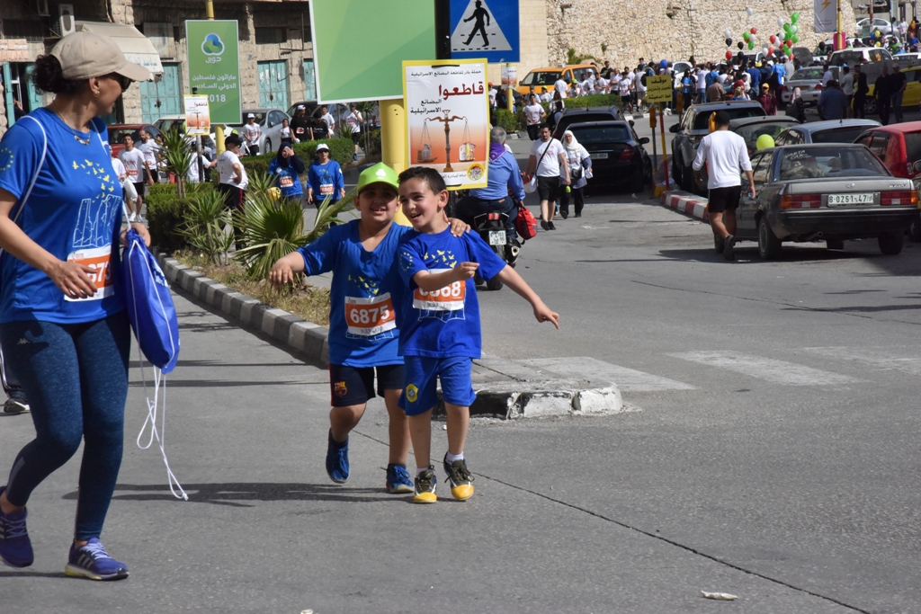 انطلاق ماراثون فلسطين الدولي السادس من ساحة المهد في  بيت لحم