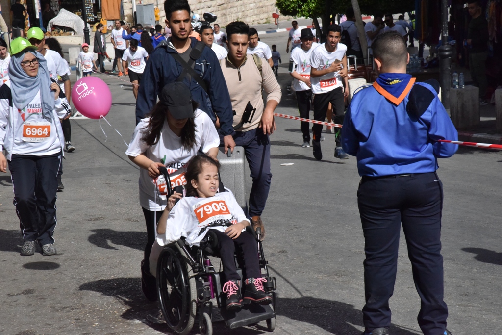 انطلاق ماراثون فلسطين الدولي السادس من ساحة المهد في  بيت لحم
