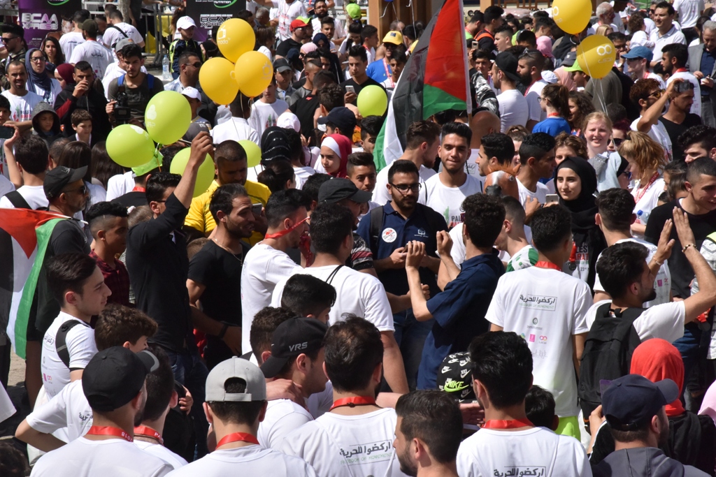 انطلاق ماراثون فلسطين الدولي السادس من ساحة المهد في  بيت لحم