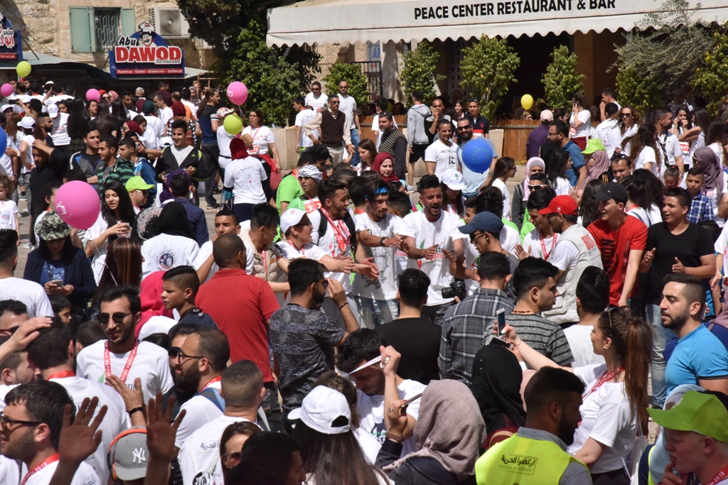 انطلاق ماراثون فلسطين الدولي السادس من ساحة المهد في  بيت لحم