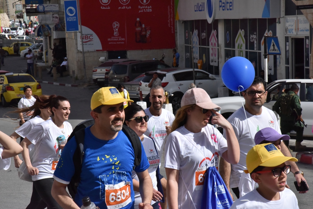 انطلاق ماراثون فلسطين الدولي السادس من ساحة المهد في  بيت لحم