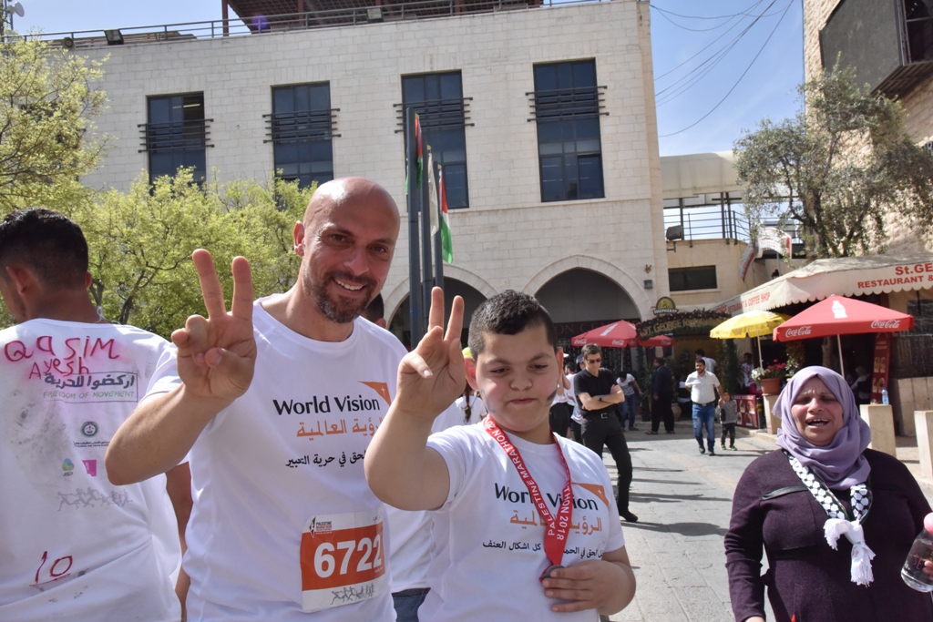 انطلاق ماراثون فلسطين الدولي السادس من ساحة المهد في  بيت لحم