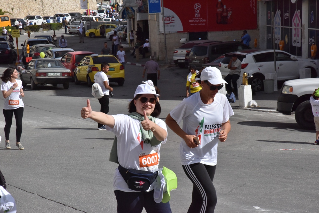 انطلاق ماراثون فلسطين الدولي السادس من ساحة المهد في  بيت لحم