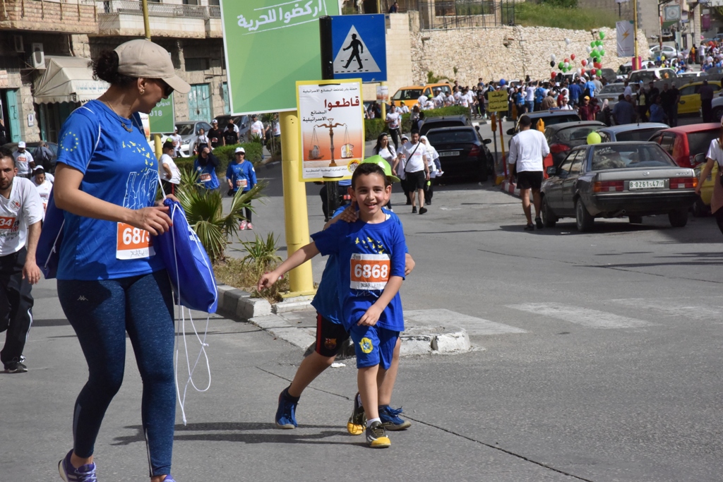 انطلاق ماراثون فلسطين الدولي السادس من ساحة المهد في  بيت لحم