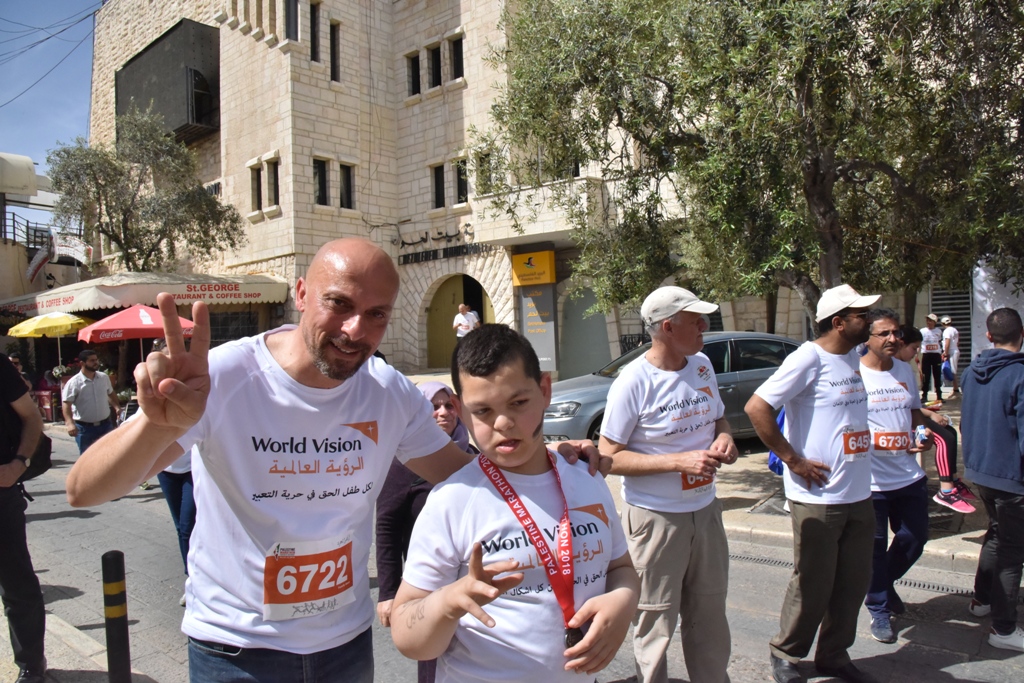 انطلاق ماراثون فلسطين الدولي السادس من ساحة المهد في  بيت لحم