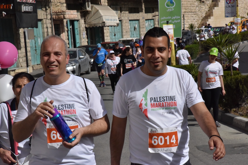 انطلاق ماراثون فلسطين الدولي السادس من ساحة المهد في  بيت لحم
