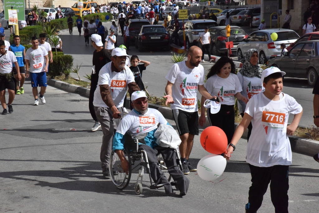 انطلاق ماراثون فلسطين الدولي السادس من ساحة المهد في  بيت لحم