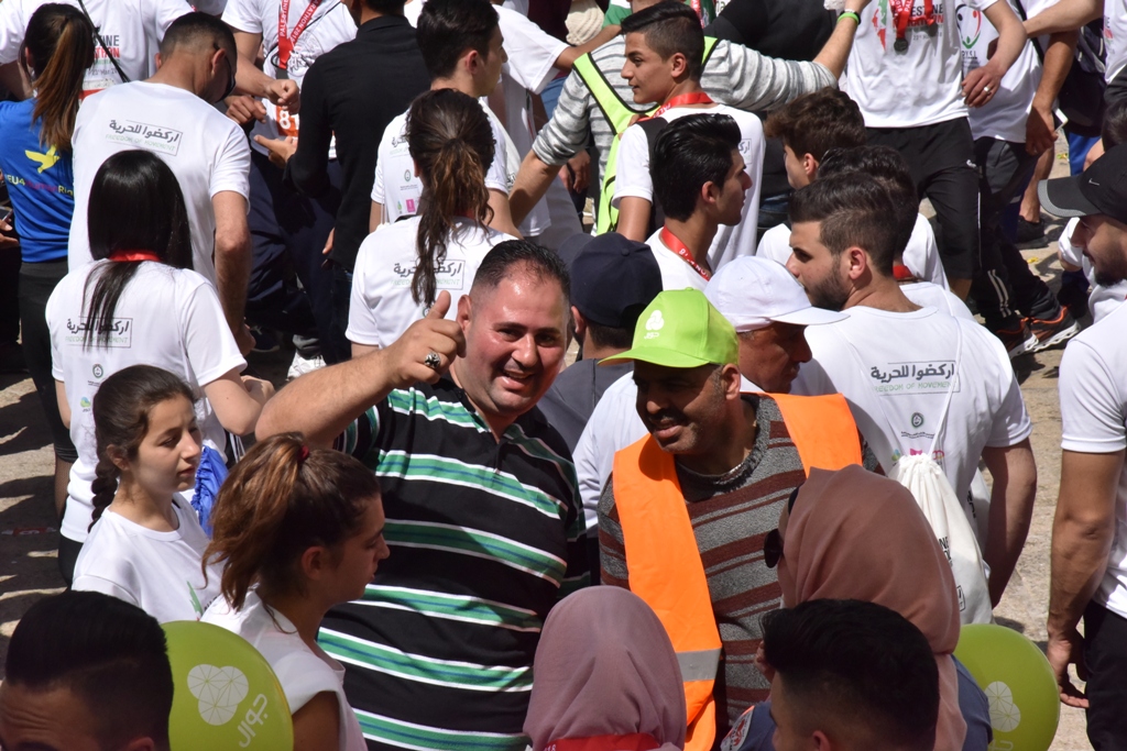 انطلاق ماراثون فلسطين الدولي السادس من ساحة المهد في  بيت لحم