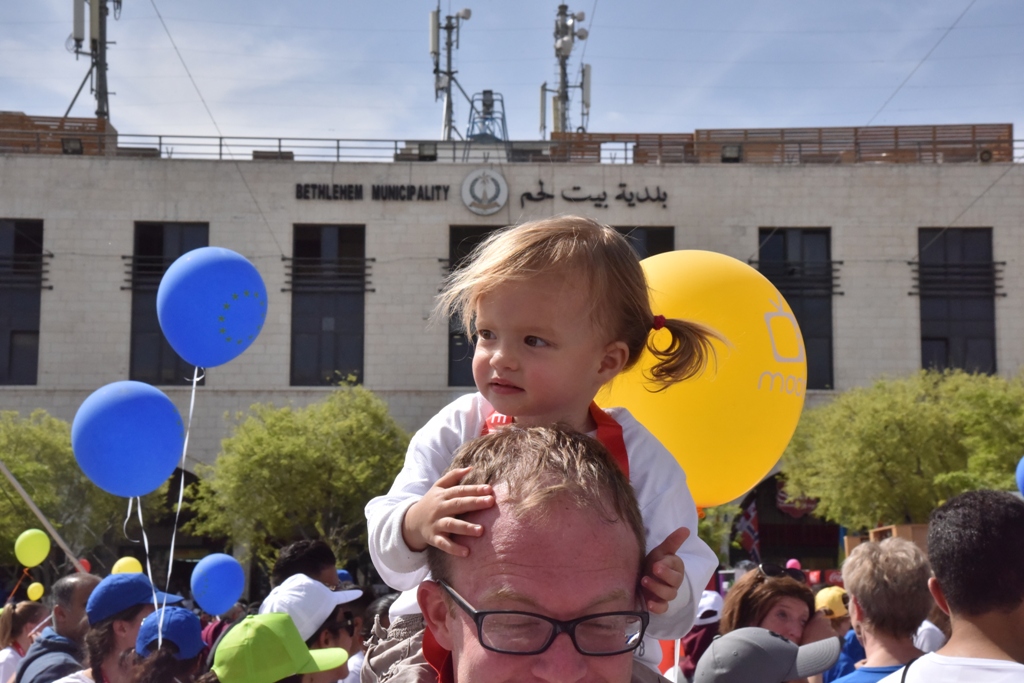 انطلاق ماراثون فلسطين الدولي السادس من ساحة المهد في  بيت لحم