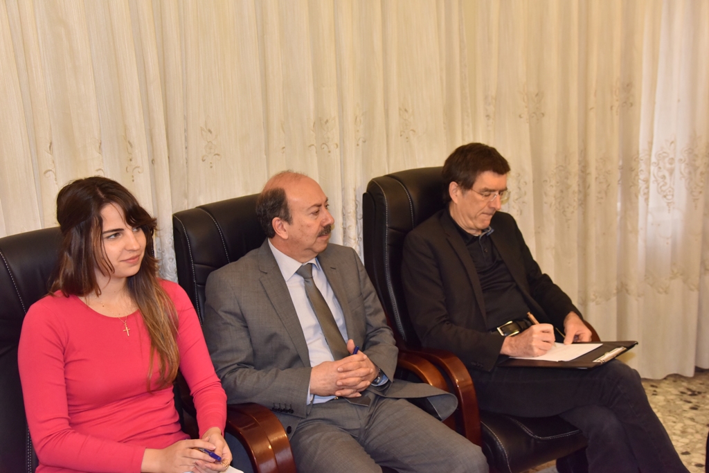 رئيس بلدية بيت لحم يلتقي بنائب رئيس بلدية كولونيا المتوأمة مع بيت لحم