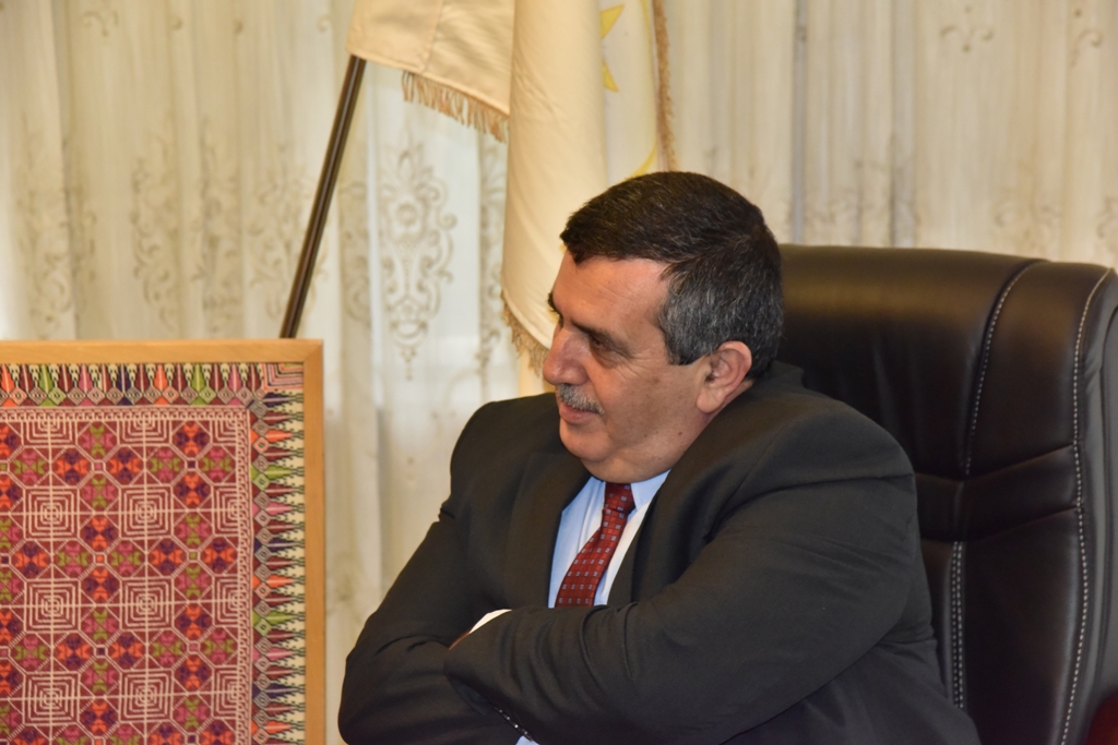 رئيس بلدية بيت لحم يلتقي بنائب رئيس بلدية كولونيا المتوأمة مع بيت لحم