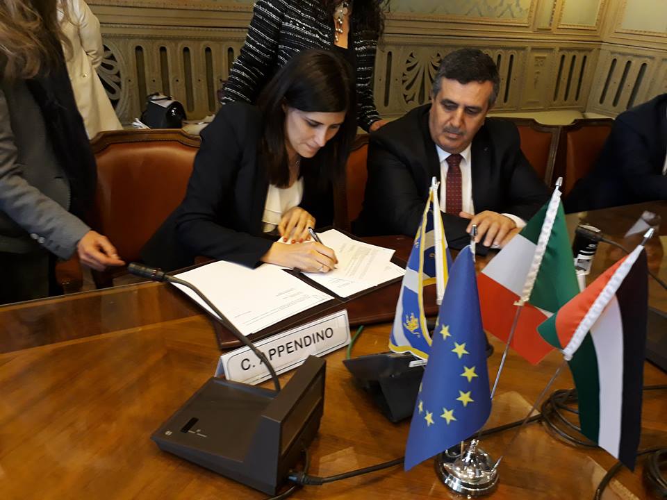 سلمان يوقع على عدة إتفاقيات لدعم مجالات مختلفة في مدينة بيت لحم أثناء جولته في إيطاليا