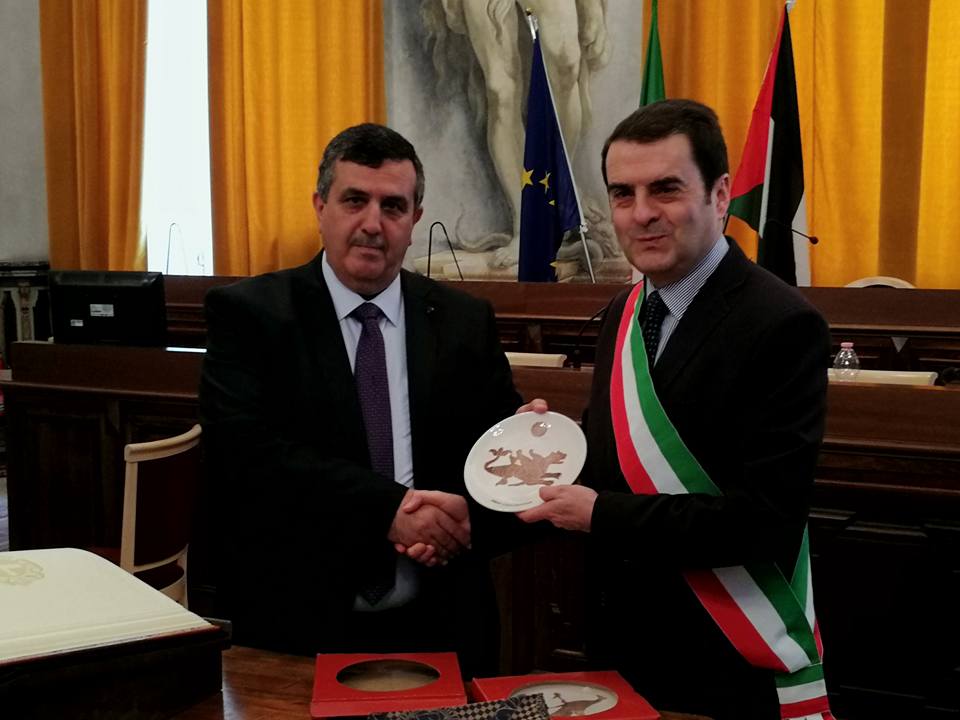 سلمان يوقع على عدة إتفاقيات لدعم مجالات مختلفة في مدينة بيت لحم أثناء جولته في إيطاليا