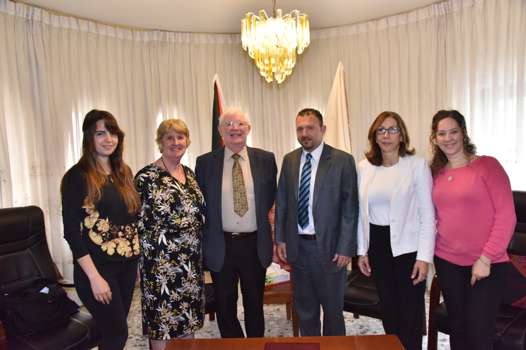 The Deputy Mayor of Bethlehem meets the Chairman of the Hallam Bethlehem Fund to discuss ways of joint cooperation