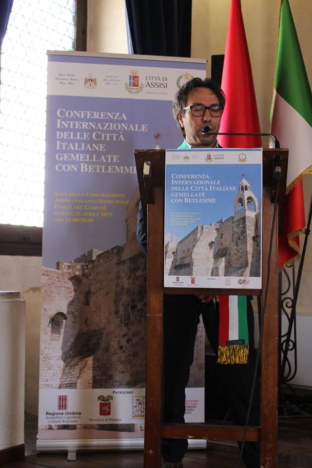 Il Comune di Betlemme ha lanciato la prima conferenza Internazionale delle città Italiane Gemellate con Betlemme, in collaborazione con il comune di Assisi e l'Ambasciata di Palestina in Italia