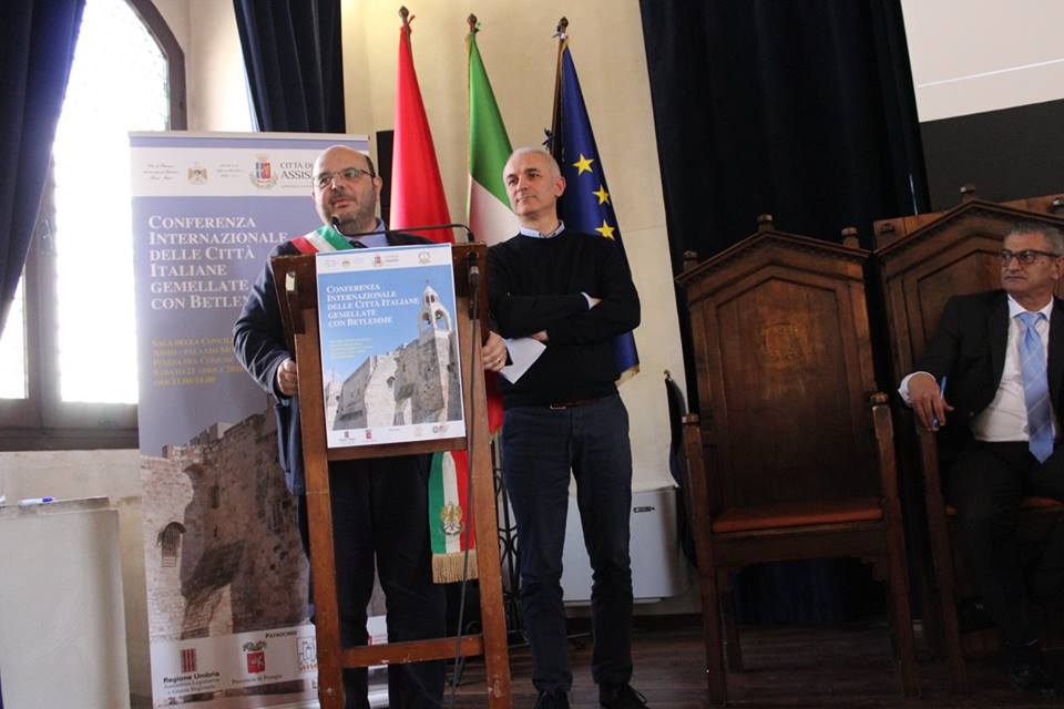 Il Comune di Betlemme ha lanciato la prima conferenza Internazionale delle città Italiane Gemellate con Betlemme, in collaborazione con il comune di Assisi e l'Ambasciata di Palestina in Italia
