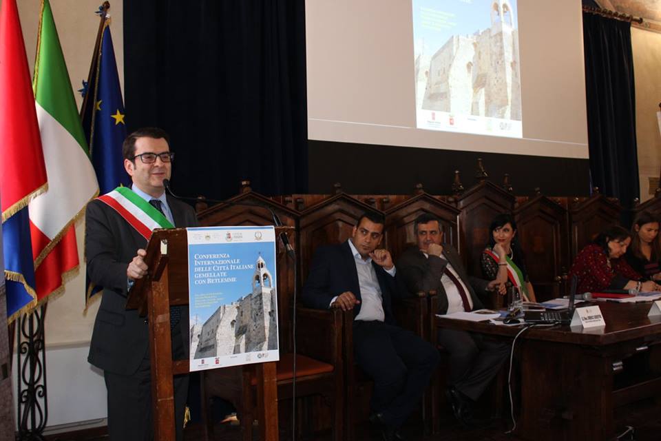 Il Comune di Betlemme ha lanciato la prima conferenza Internazionale delle città Italiane Gemellate con Betlemme, in collaborazione con il comune di Assisi e l'Ambasciata di Palestina in Italia