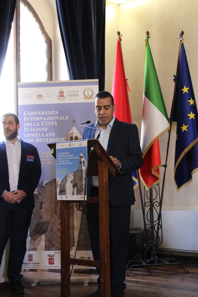Il Comune di Betlemme ha lanciato la prima conferenza Internazionale delle città Italiane Gemellate con Betlemme, in collaborazione con il comune di Assisi e l'Ambasciata di Palestina in Italia