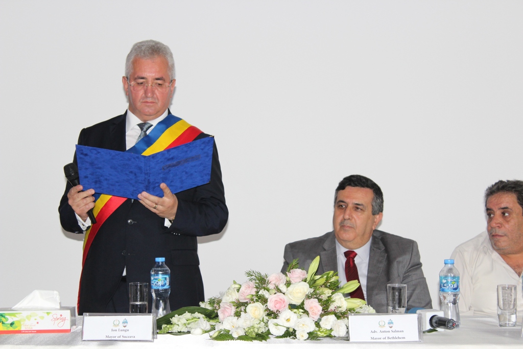 Bethlehem Municipality signs its 90th twinning agreement with Suceava in Romania