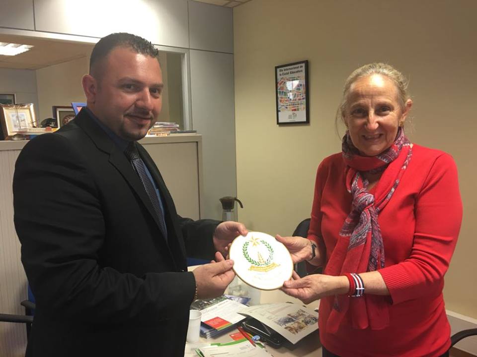  نائب رئيس بلدية بيت لحم يضع الخطوط العريضة لإتفاقية تفاهم ما بين بلدية بيت لحم وبلدية برشلونة ويقدم مقترحات لمشاريع عدة لدعم مدينة بيت لحم