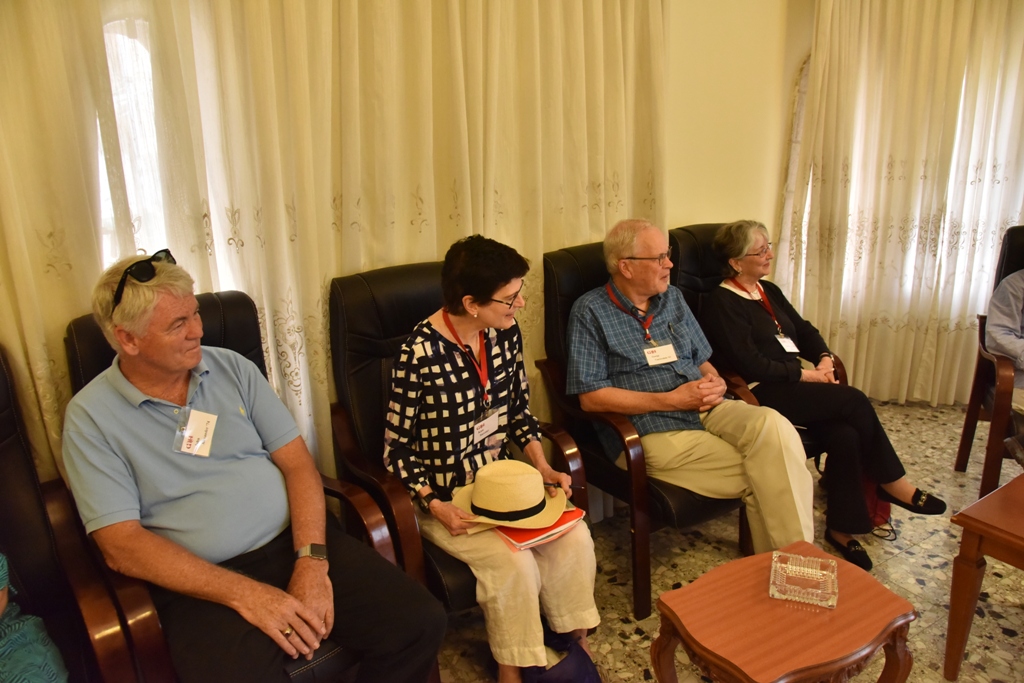 The Mayor of Bethlehem welcomes an American academic delegation and conveys the city challenges to them