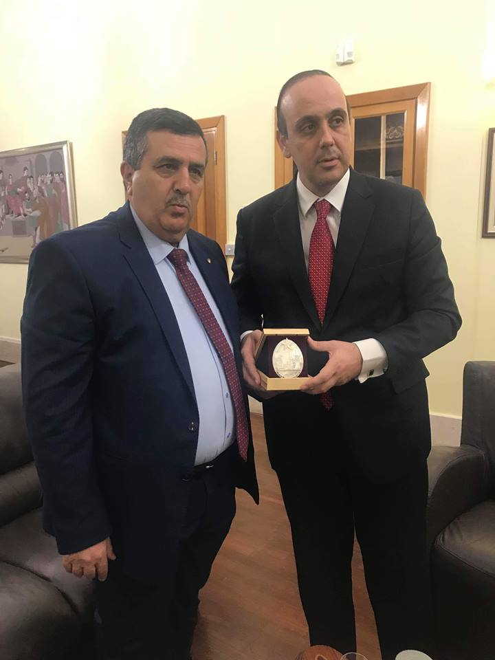 Mayor of Bethlehem meets with Mayor of Pafos to discuss prospects for future cooperation